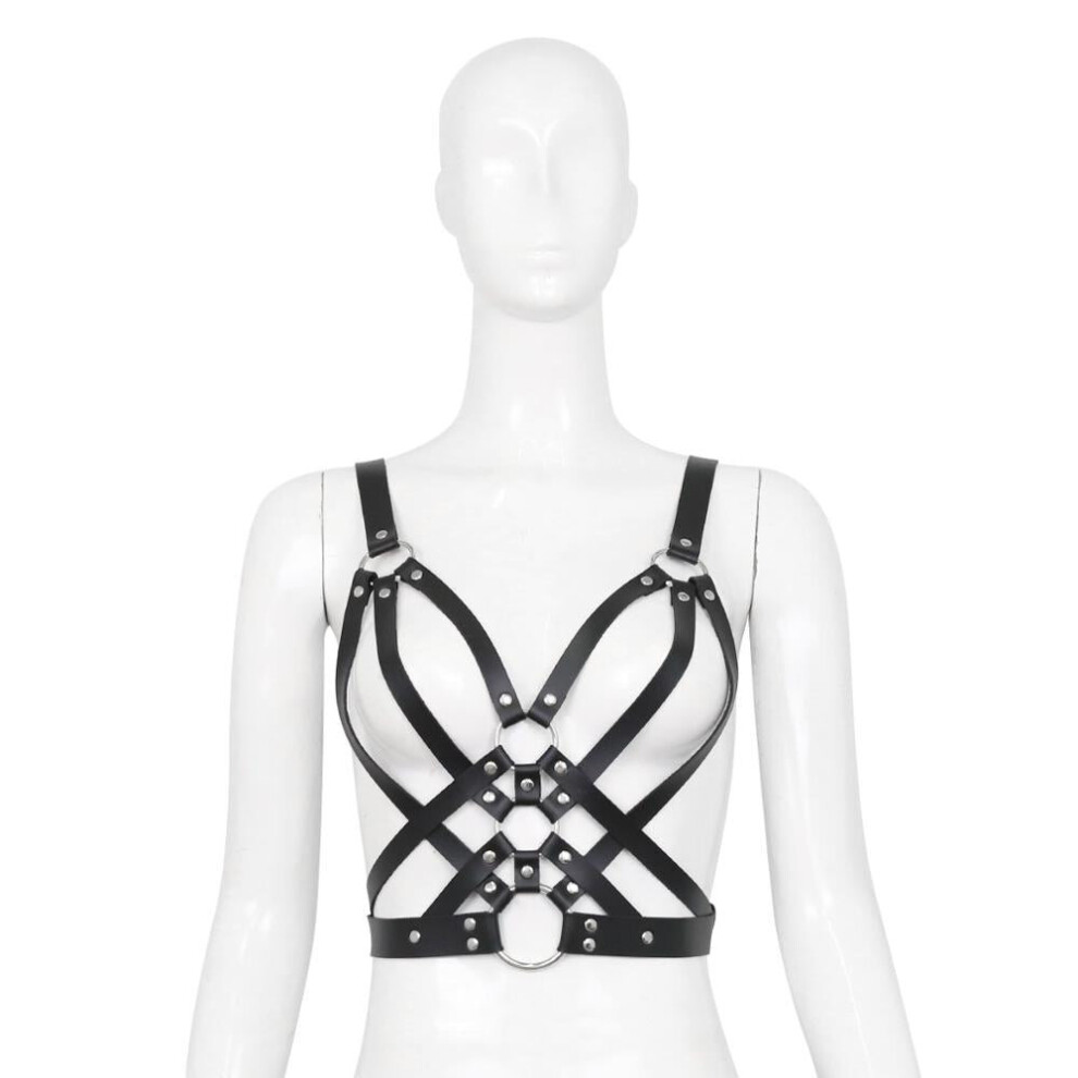 House Of Glass Leather Wrap Around Bralette