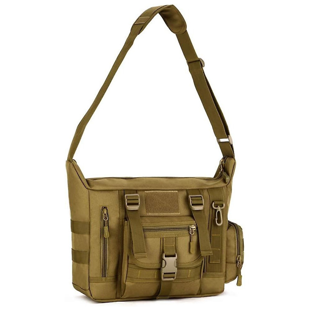 Tactical Crossbody Bag Large Waterproof Laptop Pack Casual Military Shoulder Bag Green