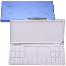Waterproof Watercolor Palette 24 Pans With Two Extra Spacious Mixing Areas