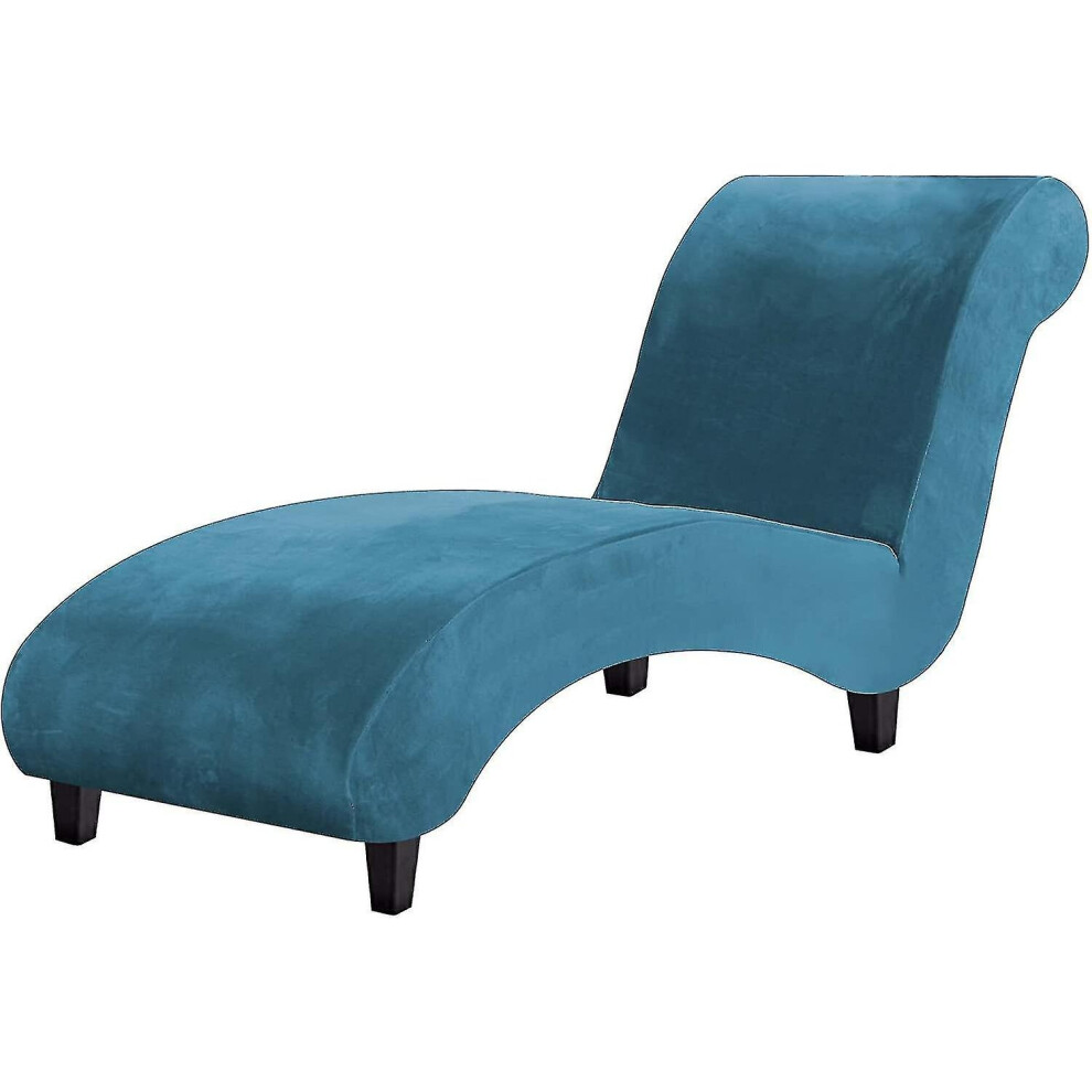 Wabjtam Chaise Lounge Cover Velvet Chaise Lounge Couch Cover High Stretch Chaise Lounge Slipcover Luxury Lounge Chair Cover For Living Room Soft Furni