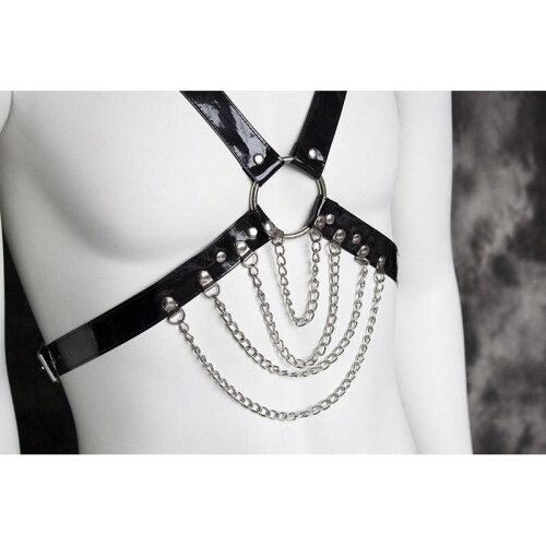 Chained Fetish Chest Harness