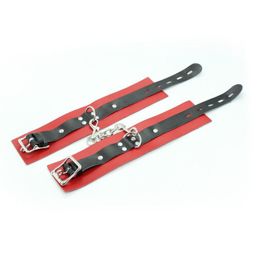 PU Leather Lockable Handcuffs 2