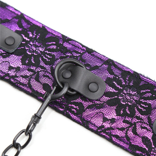 Red Lacey Handcuffs 2
