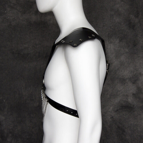 Chained Fetish Chest Harness 1