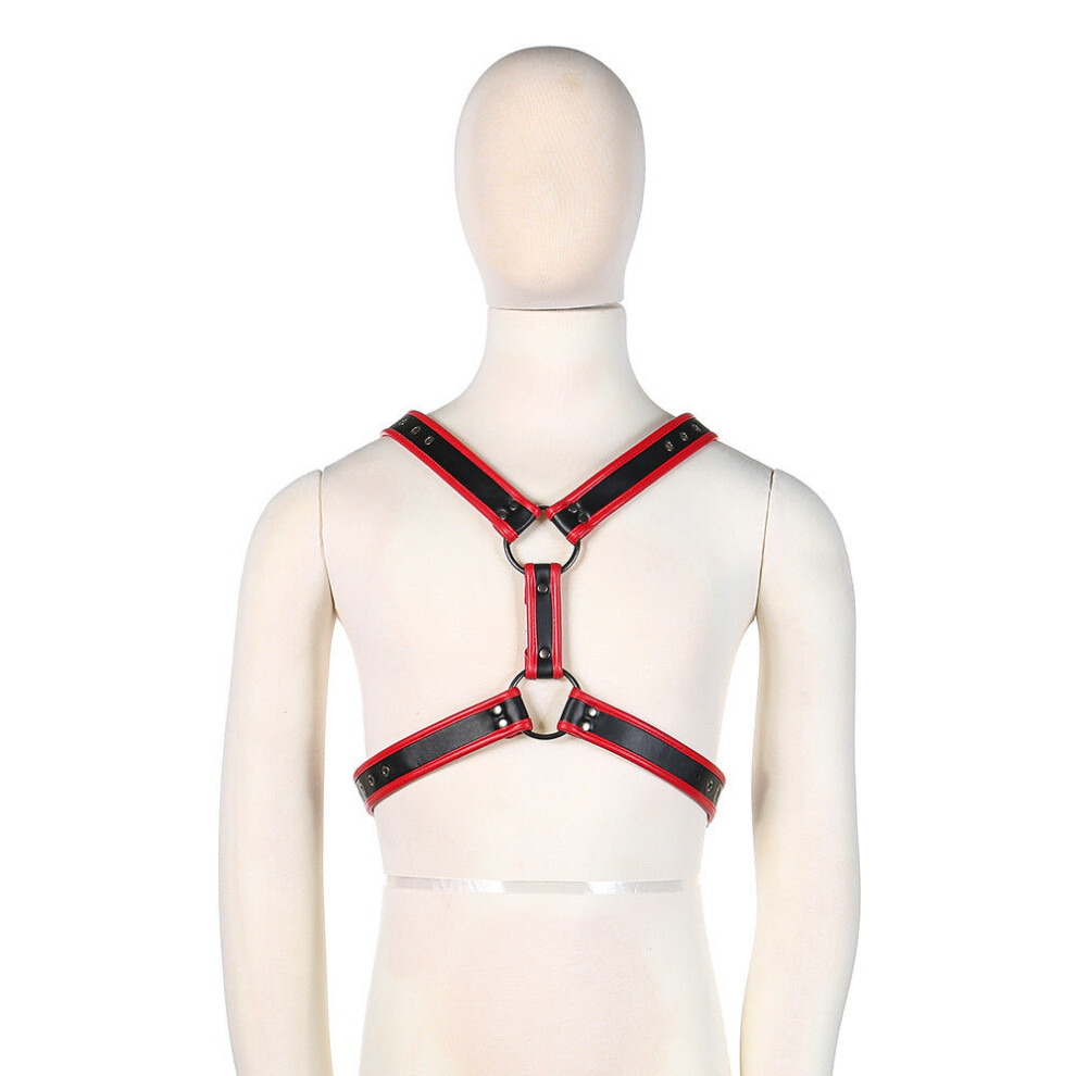 House Of Glass Black/Red Human Dog Harness