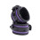Patent Black and Purple Handcuffs 1