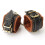 Black and Tan Collar and Cuff Set 1