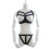 Harness Bra Set with an Open Crotch Thong 1
