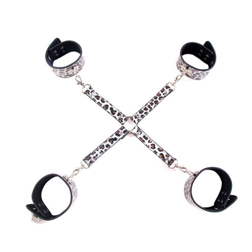 Leopard Print Hogtie and Handuff Set 1