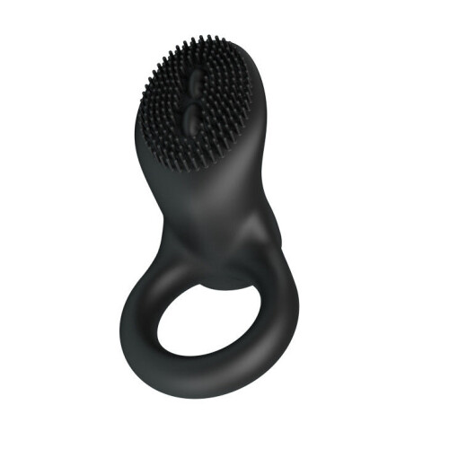 Double Duty Dual Stimulation Vibrating Purple Cock Ring 1