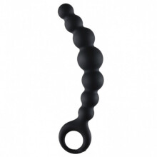 Beaded Anal Prober with Finger Loop (7 Inches)