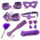 'Purple Madness' 8 Piece Bondage Kit 1