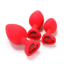 Midnight Madness Purple Silicone Butt Plug Set (3 Set)