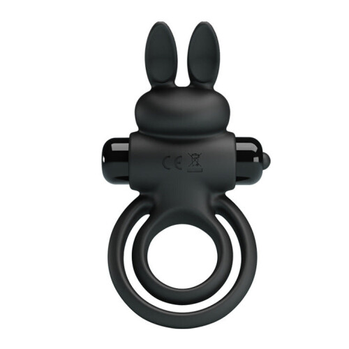 Double Disc Purple Rabbit 10 Function Vibrating Cock Ring