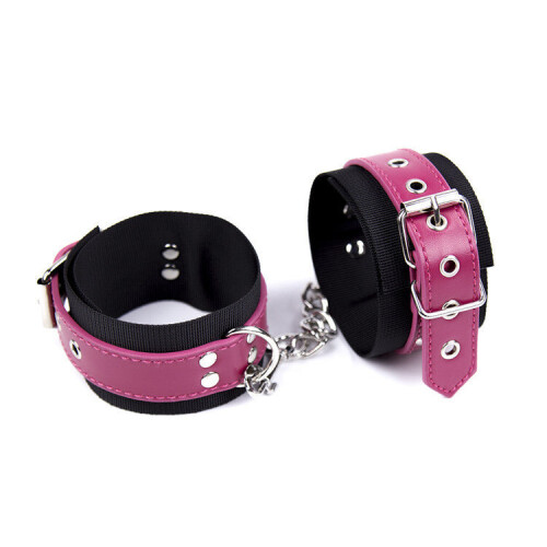 PU Leather Lined Handcuffs 2