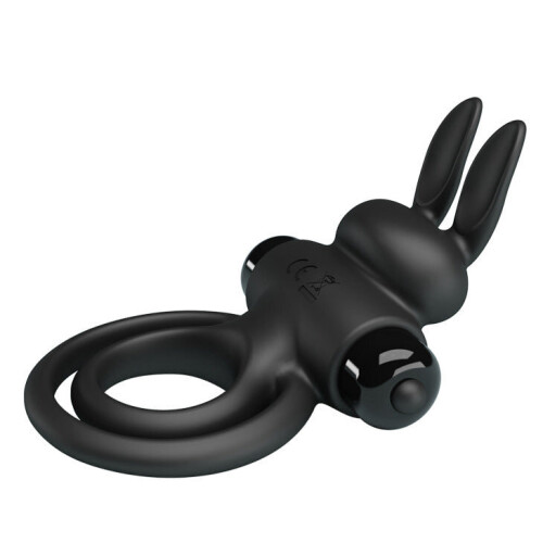 Double Disc Purple Rabbit 10 Function Vibrating Cock Ring 1