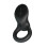 Double Duty Dual Stimulation Vibrating Black Cock Ring 1