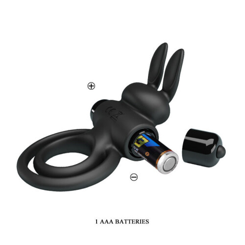 Double Disc Purple Rabbit 10 Function Vibrating Cock Ring 2