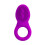 Double Duty Dual Stimulation Vibrating Purple Cock Ring 1