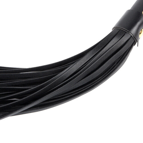 Confined Black Faux Leather Lace up Flogger 2