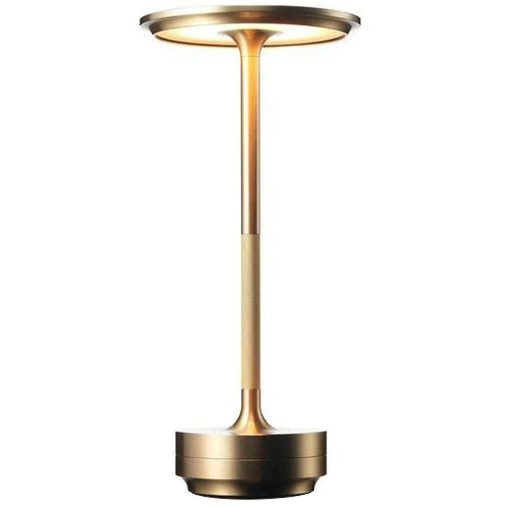Cordless Table Lamp Dimmable Waterproof Metal Usb Rechargeable Table Lamps(,) Gold