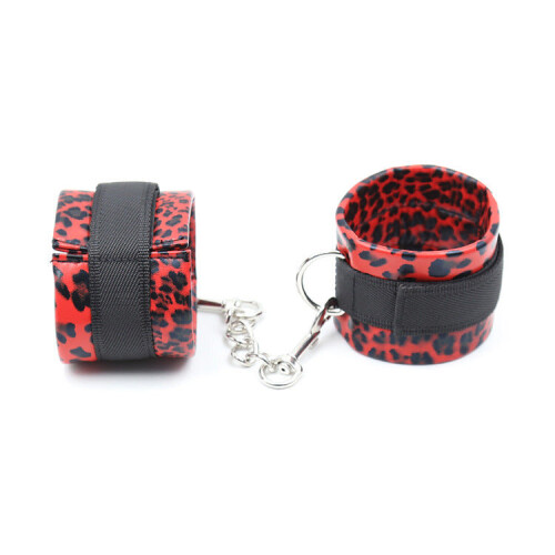 Leopard Print 5 Piece Bondage Kit 2