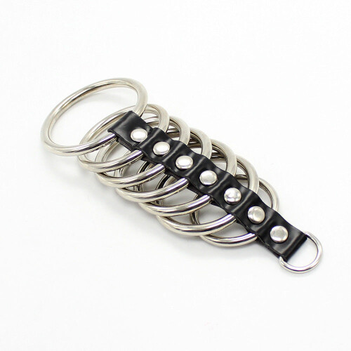7 Stainless Steel Ringed Cock Cage 1