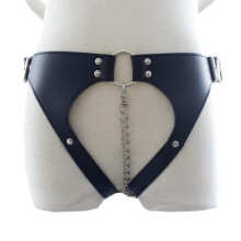 Crotchless Leather Panties