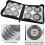 CD Case Disc Carry Case 320 Disc Capacity Holder Protector CD DVD Binder Wallet Large DVD Storage Case Protective Bag CD DVD Storage (Black) 2