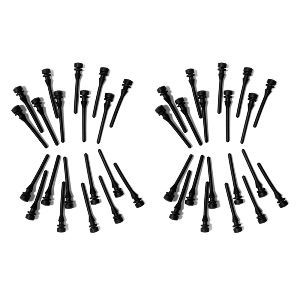 40pcs Black Pc Fan Rubber Screw Damping Nail Vibration Dampening Silicone Screw Pin Rivet
