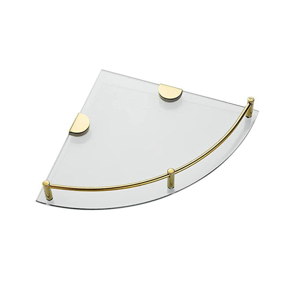 Bathroom Shelves, Bathroom Glass Corner Shelf Wall Mounted ,tempered Glass Shelf For Storing Shower