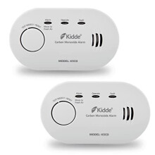 2 Pack Kidde 5CO Carbon Monoxide Alarm, Ten Year Alarm Sensor Life, AA Battery Powered (Replaceable)
