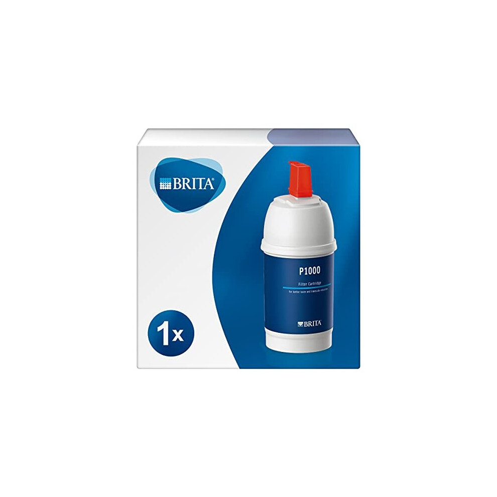 BRITA P1000 replacement filter cartridge for BRITA filter taps, reduces chlorine, limescale and impurities (Packaging may vary)