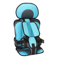 (Blue - L) Auto Child Safety Seat Simple Car Portable Seat Belt, 0  12 Years Old Kids Car Seatbelt Protector Fo