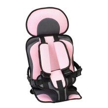 (Pink - L) Auto Child Safety Seat Simple Car Portable Seat Belt, 0  12 Years Old Kids Car Seatbelt Protector Fo
