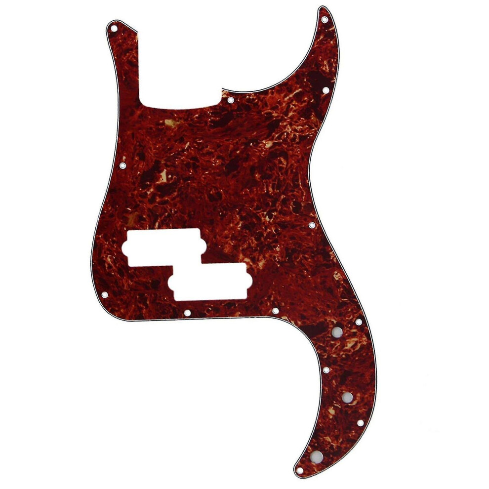 For P Bass Parts 3 Ply Pvc Brown Tortoise Shell Pb Bass Pickguard Scratch Plate Ws2608