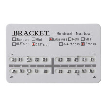 New 20pcs Orthodontic Dental 022" Slot 3 Hooks Edgewise Metal Brackets Braces