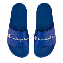 (Dark Blue, UK 10.5) CHAMPION Mens Designer Slide Flip Flops