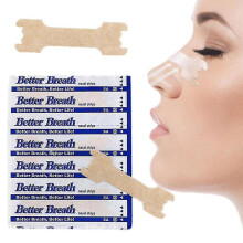 Venalisa 100pcs Better Breath Plasters Nasal Strips Anti-snoring Sleeping Aid Ventilation Nose Tape