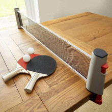 Table Tennis Set With Expanding Net To Fit Any Table,red / Black