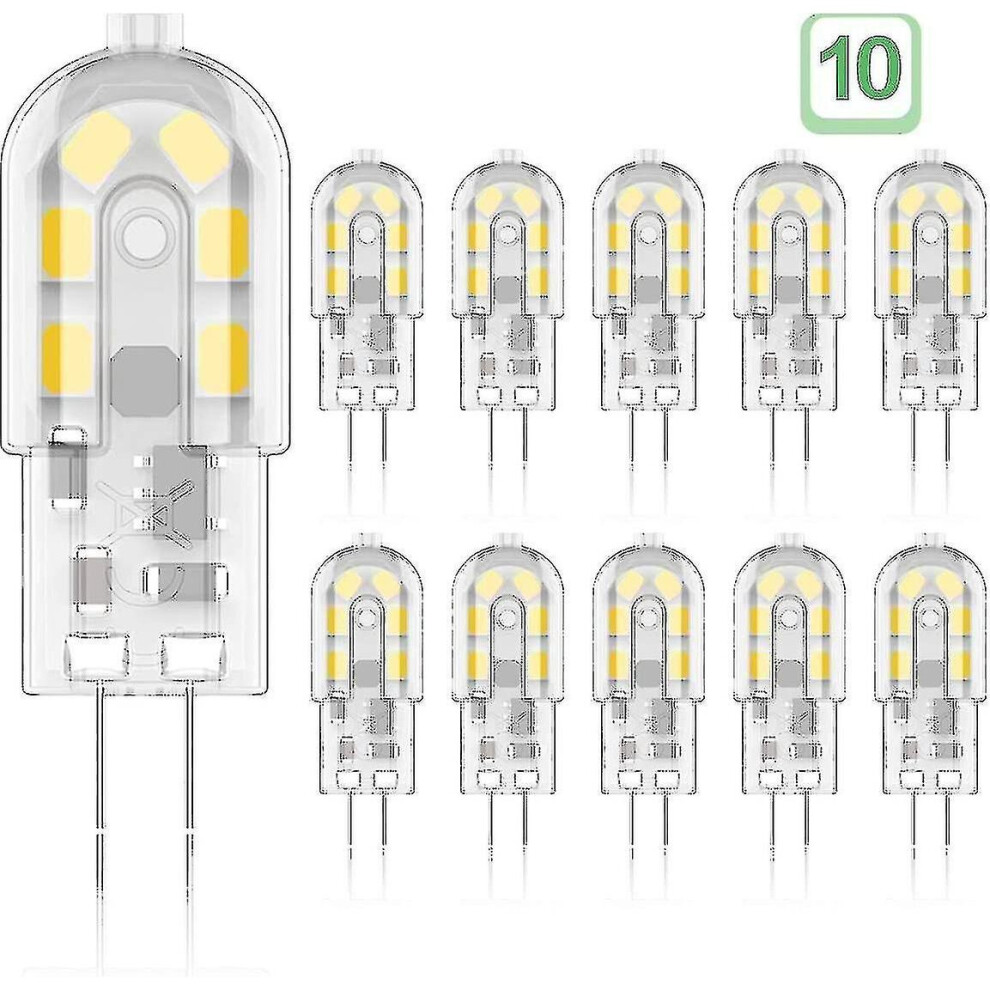 G4 2w Led Bulb,20w,warm White 3000k,200lm,12xsmd,12v Ac/dc-pack Of 10[energy Class A ] High Quality