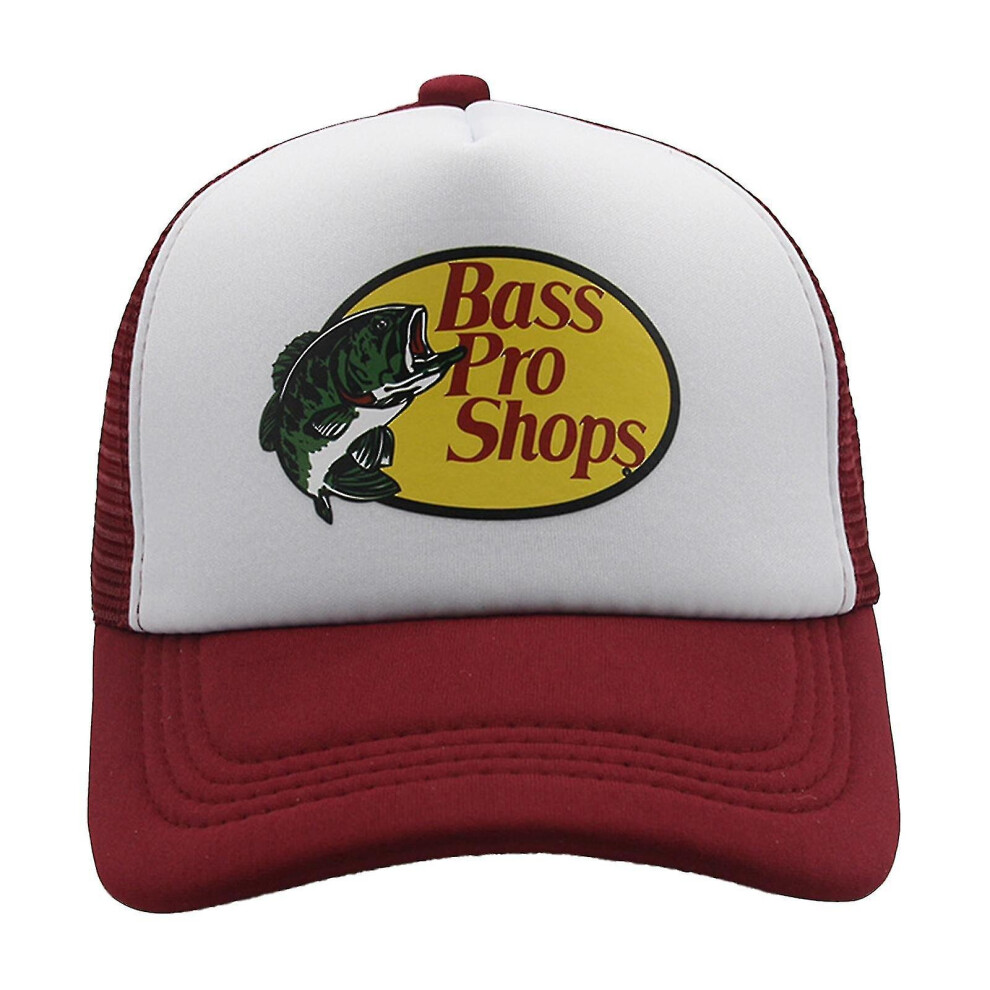 Bass Pro Shop Outdoor Hat Trucker Mesh Cap - Men And Women One Size Fits All Snapback Closure - Great For Hunting