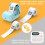 Label Maker Machine With Tape Barcode Label Printer - Mini Portable Bluetooth Thermal Labeler, Green 2