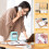 Label Maker Machine With Tape Barcode Label Printer - Mini Portable Bluetooth Thermal Labeler, Green 4