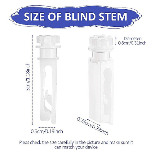 30pcs Vertical Blind Replacement White Stems For Vertical Blind Vertical Blind 2