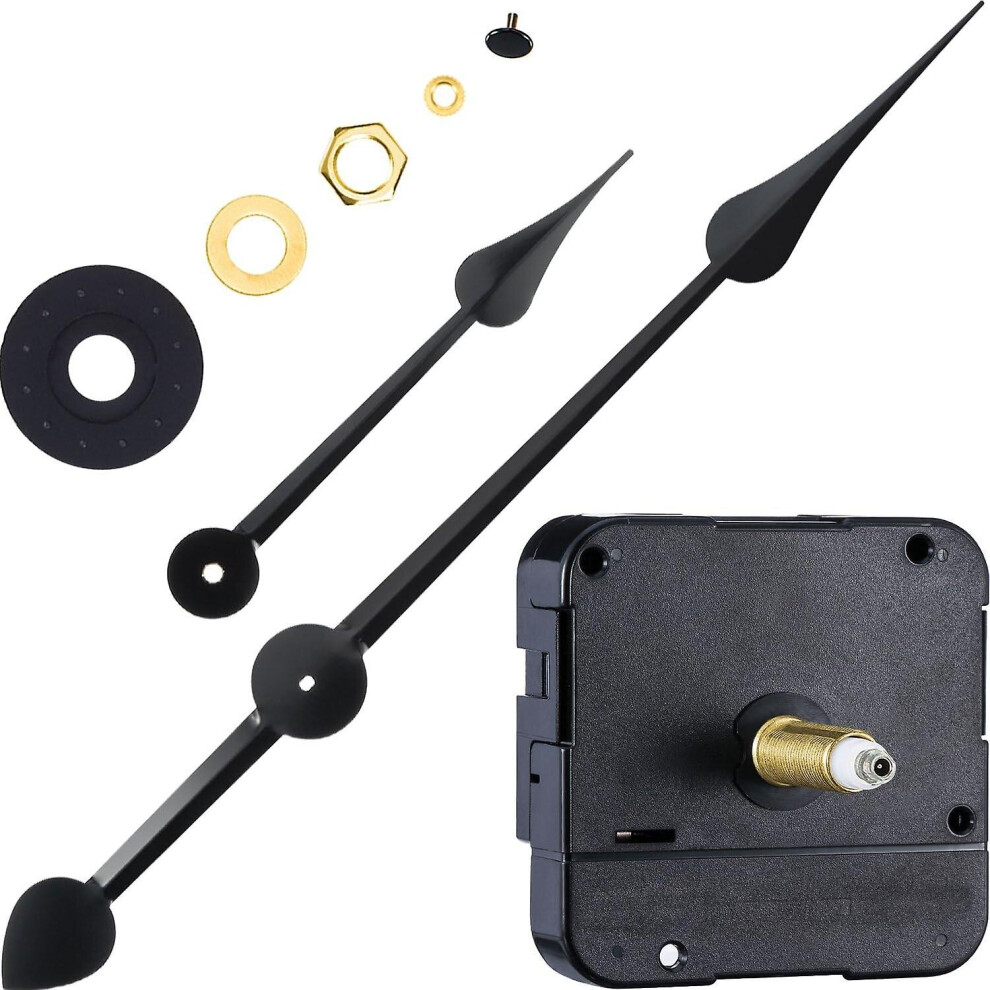 Long Shaft High Torque Clock Movement Clock Motor With 7 Inch Spade Hands