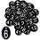 Black Number Tags 1-50 Plastic Numbered Tokens Plastic Table Numbers Numbered  (hs) 1