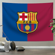 Large Barcelona Uefa Champions League Background Cloth Decorative Wall Soccer Team Background Wall Cloth