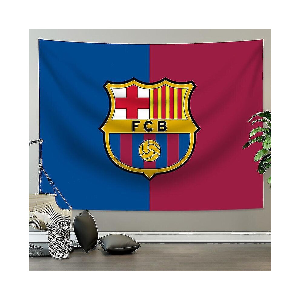 Large Barcelona Uefa Champions League Background Cloth Decorative Wall Soccer Team Background Wall Cloth
