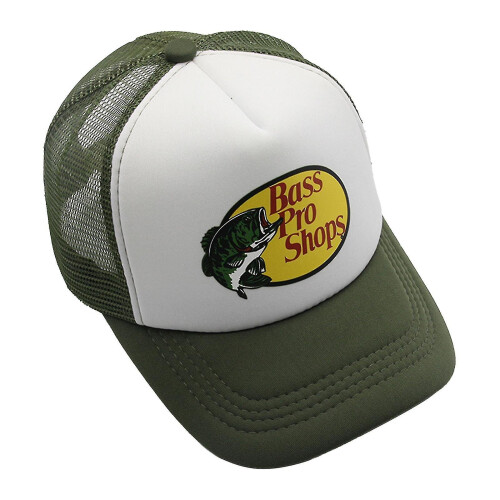 (Bass Pro Shop Outdoor Hat Trucker Mesh Cap - Men And Women One Size Fits All Snapback Closure - Great For Hunting & Fish) Bass Pro Shop Outdoor Hat Trucker Mesh Cap - Men And Women One Size Fits All Snapback Closure - Great For Hunting